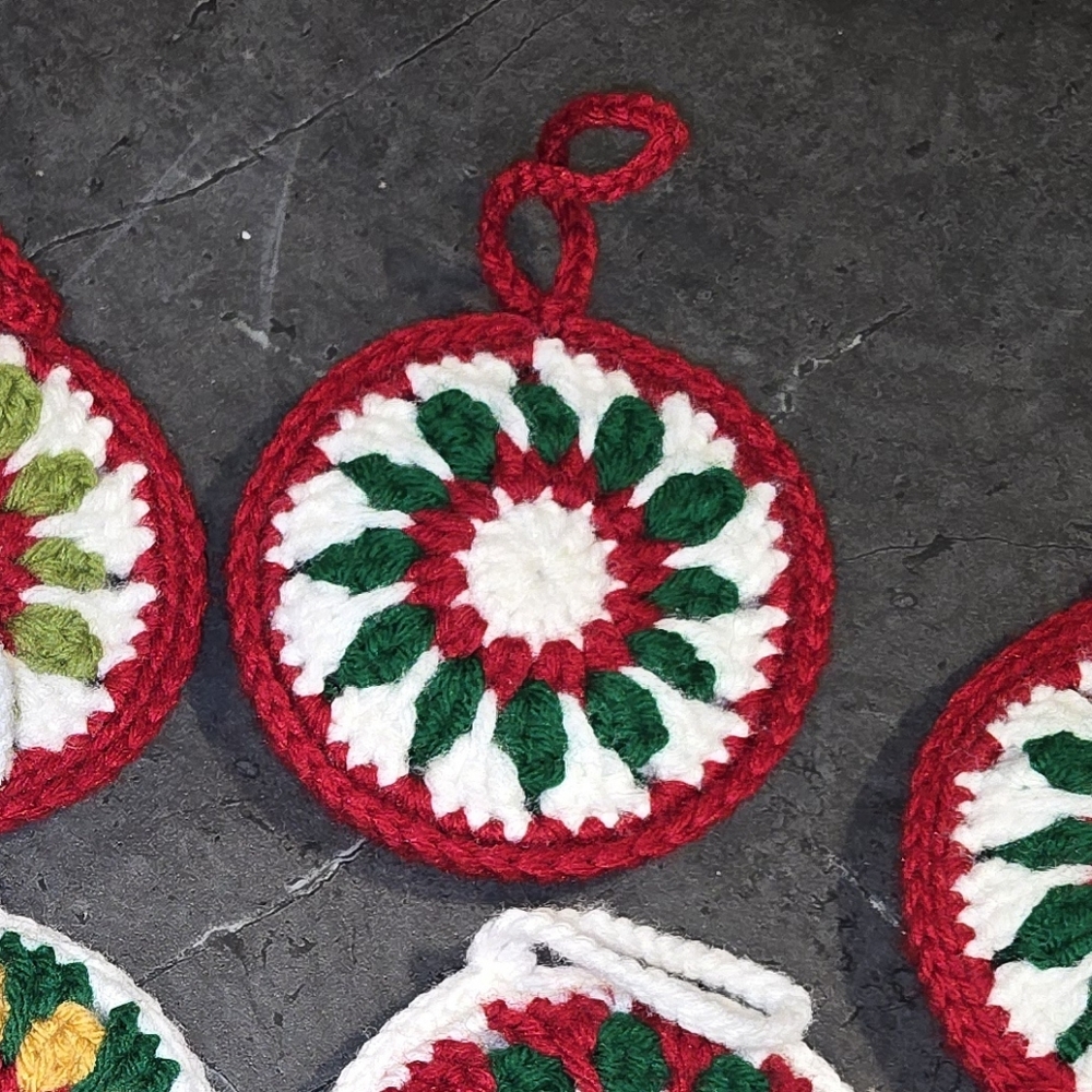 Colorful Crochet Christmas Ornament